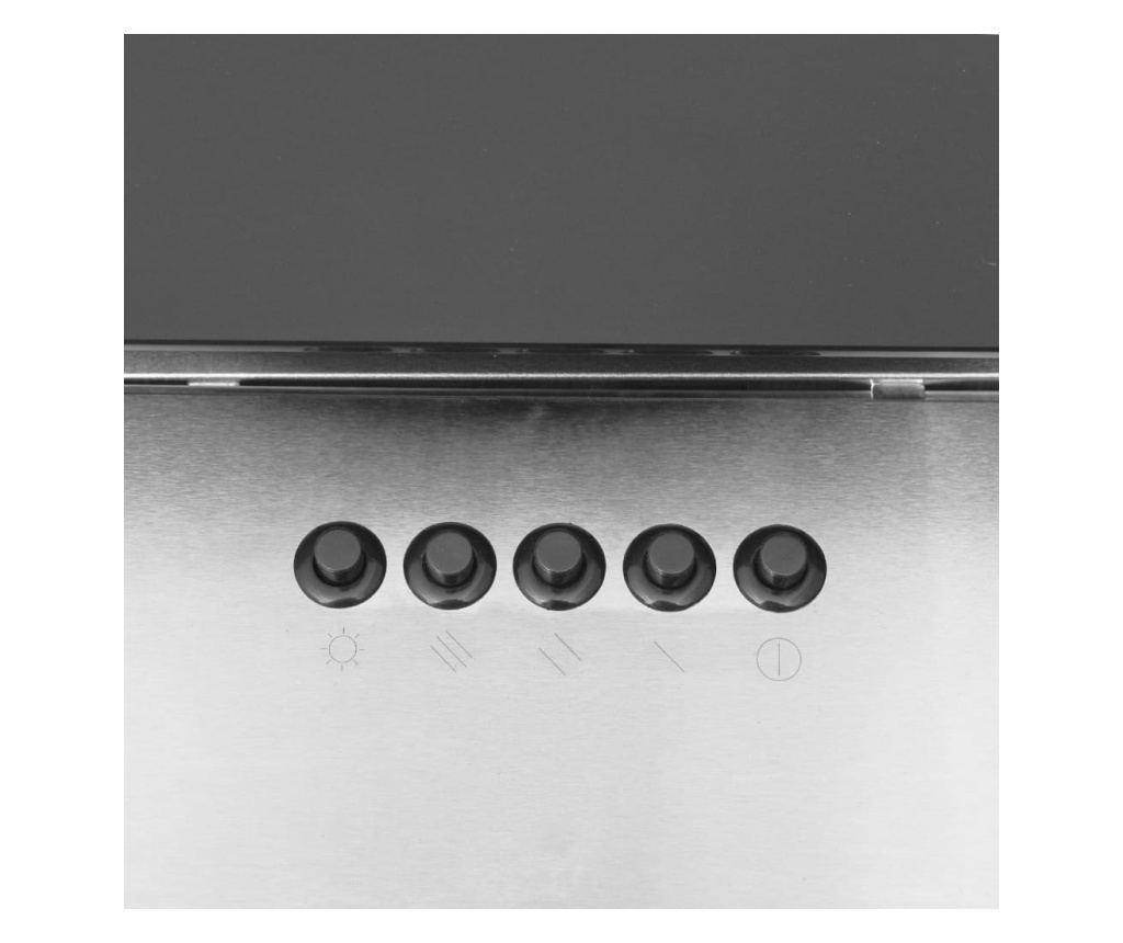 Стенен абсорбатор, 90 см, инокс и закалено стъкло, сребрист - 11