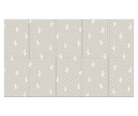 Детско Premium килимче Marshmallow "Кактус", сгъваемо и портативно, 200х120х1 см. водоустойчиво, хипоалергенно