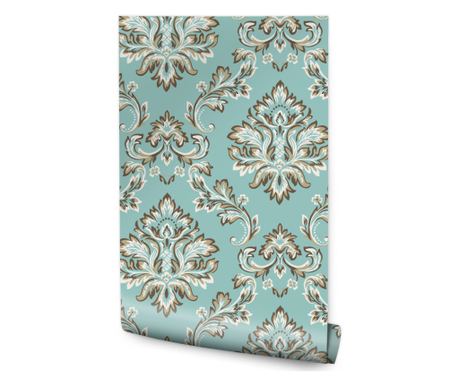 Wallpaper for Living Room ORNAMENTS Baroque Style Decoration 53 cm x 10 m