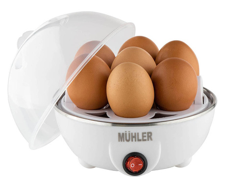 Уред за варене на яйца Muhler ME-271, За 7 яйца, 350W, Бял - Код G8531