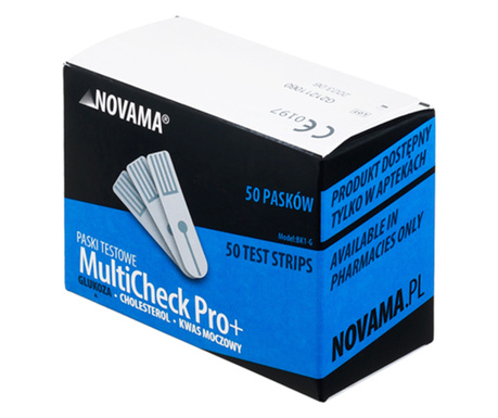 Teste glicemie pentru Novama MultiCheck Pro+, BK1-G, 50 teste/ cutie