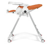 Scaun de masa 2 in 1 Peg Perego Prima Pappa Zero Follow Me, 0-15 kg, Wonder Orange, Portocaliu