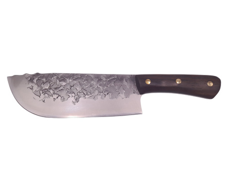 IdeallStore® szakácskés, kézzel készített, Ancient Blade, 29,5 cm, rozsdamentes acél, barna