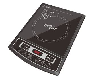 Индукционен котлон SAPIR SP 1445 LG, 2000W, LED екран, 4 функции, 8 степени, Черен - Код G8087