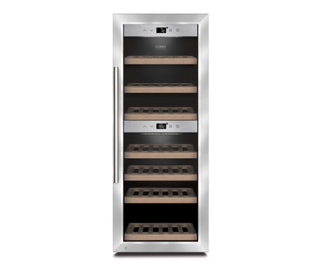 Racitor de vinuri Dual Zone, 38 sticle, Caso Germany, WineComfort 380 Smart, inox