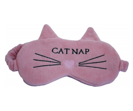 Masca pentru dormit sau calatorie, model Kitty Cat, 18 cm