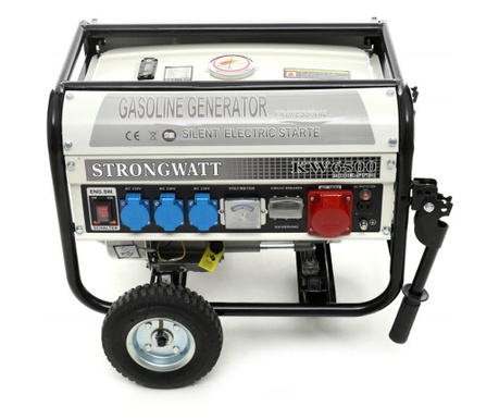 Generator trifazat pe benzina, Kraft&Dele SW131, 380V/230V/12V, 6,5 CP