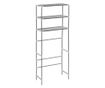 Stalak iznad perilice rublja s 3 police srebrni 69x28x169 cm