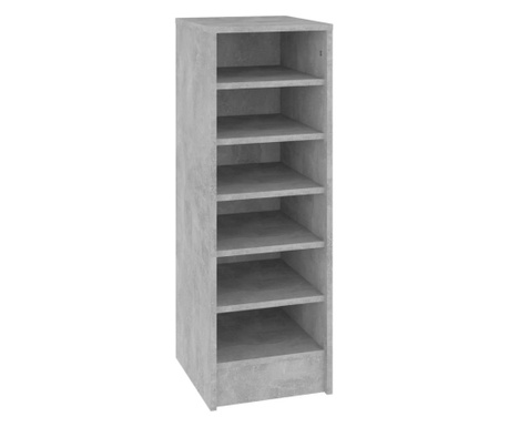 Шкаф за обувки, бетонно сив, 31,5x35x90 см, ПДЧ