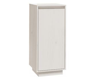 Pantofar, alb, 35x35x80 cm, lemn masiv de pin