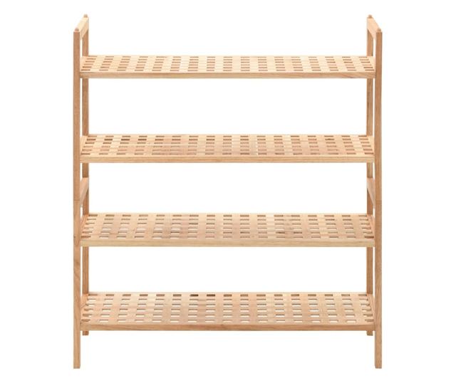 Ormarić za cipele od masivnog oraha, 69 x 26 x 81 cm