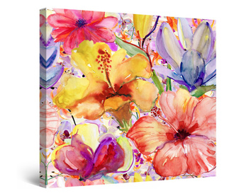 Tablou DualView Startonight Din Gradina de Flori, luminos in intuneric, 80 cm x 80 cm