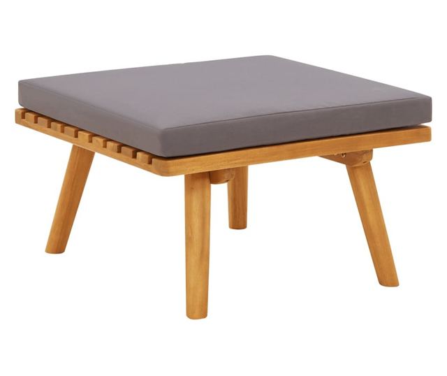 Vrtni set namještaja s jastucima, 12 dijelova, masivno drvo akacije