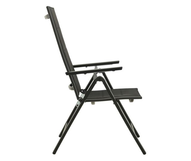 Bistro set namještaja, 5 dijelova, crna i antracit