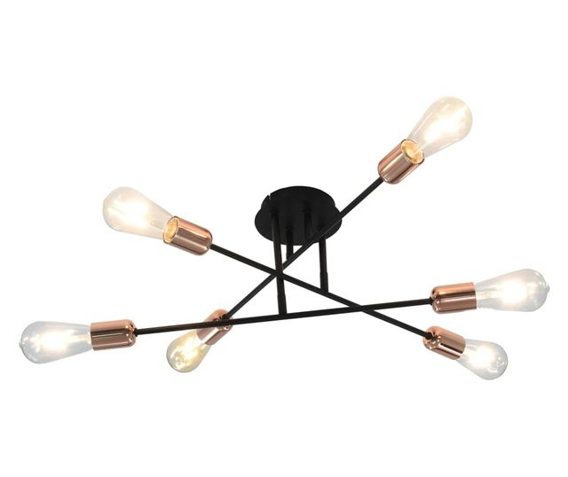 Luster, crna i bakrena, E27