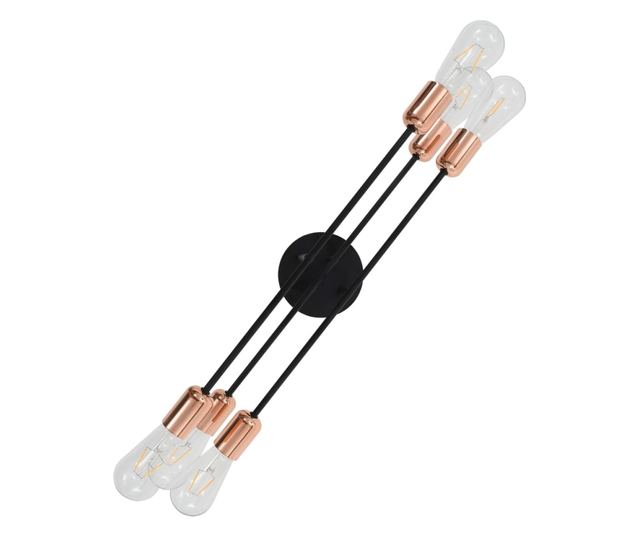 Luster, crna i bakrena, E27