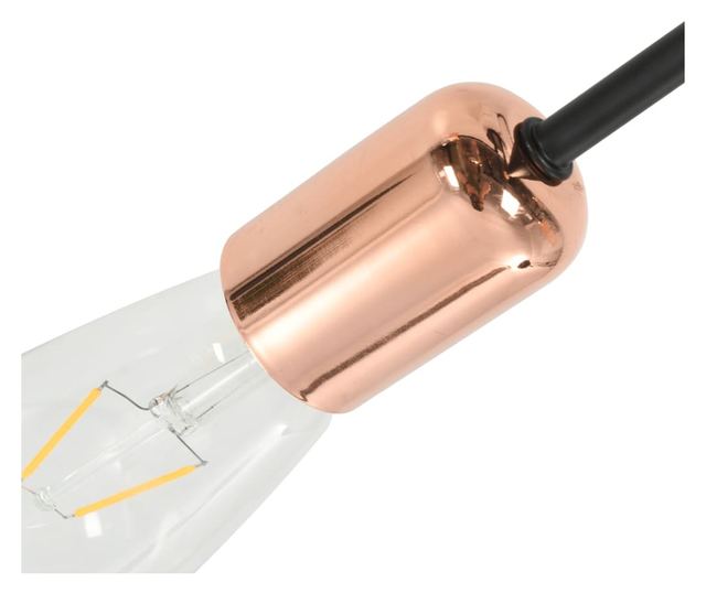 Luster, crna i bakrena, E27