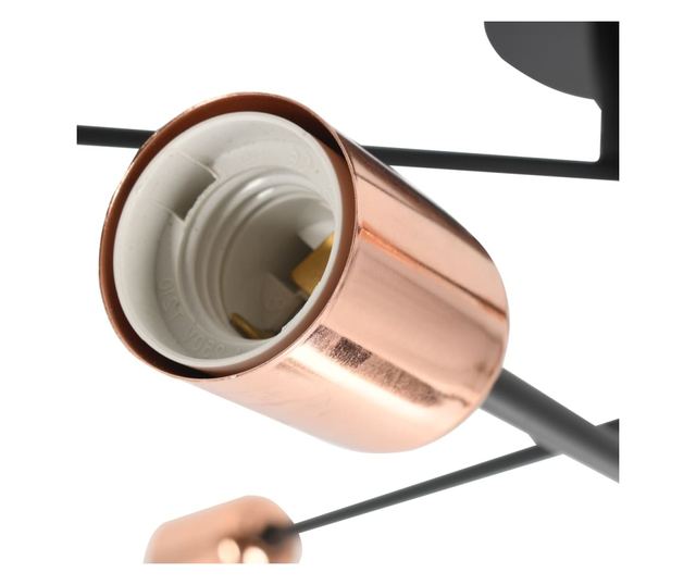 Luster, crna i bakrena, E27