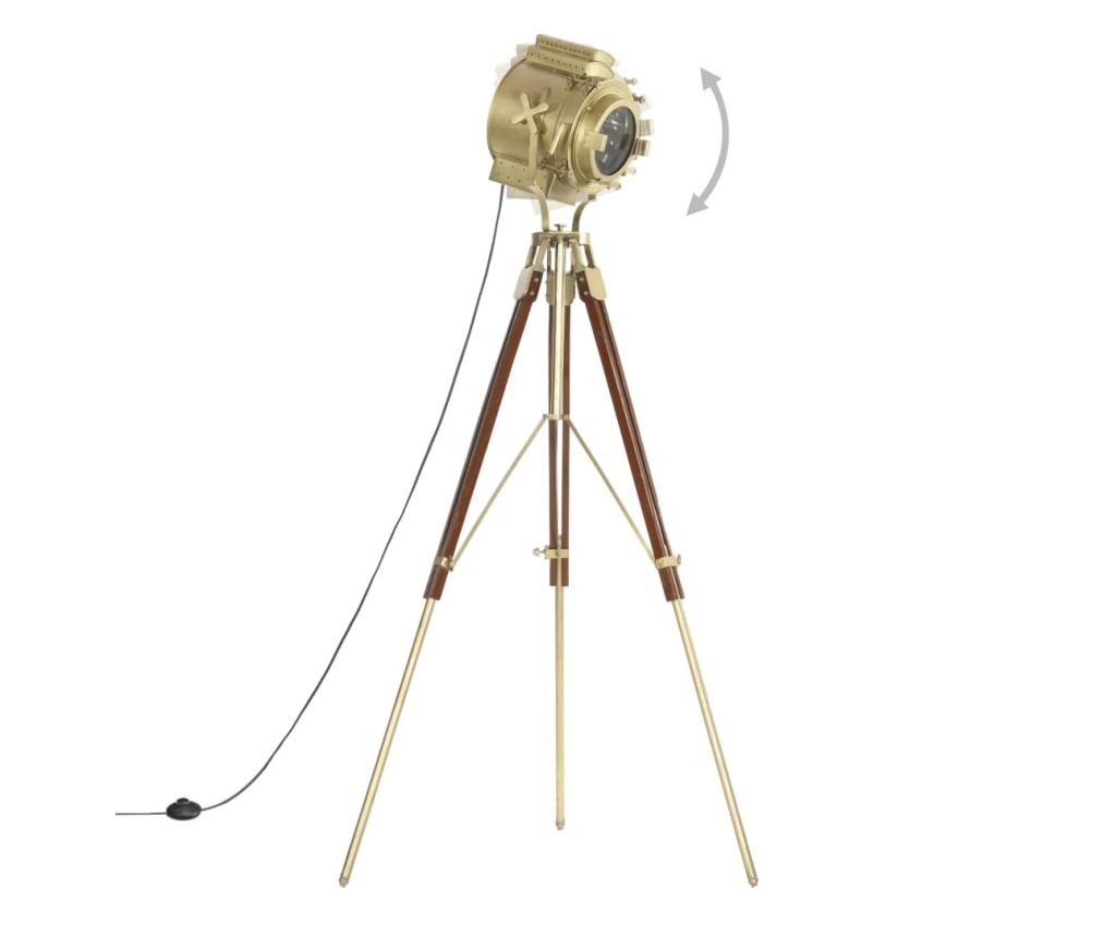 Trinožna stoječa svetilka iz trdnega mangovega lesa 193 cm - 5