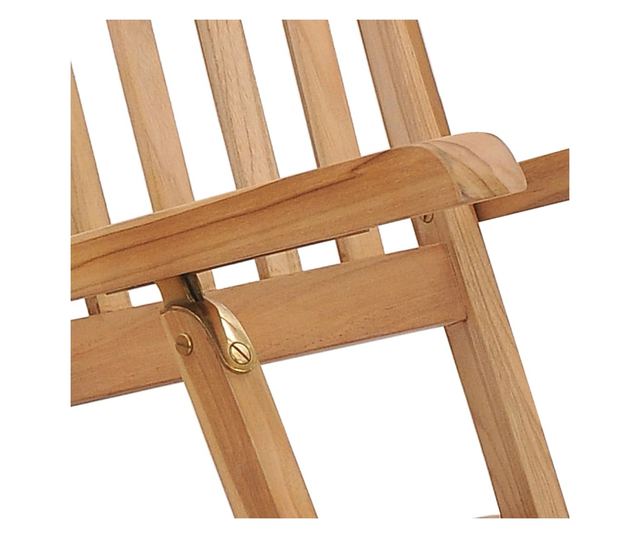 Vrtne ležaljke s osloncem za noge i stolom od masivnog tikovog drva