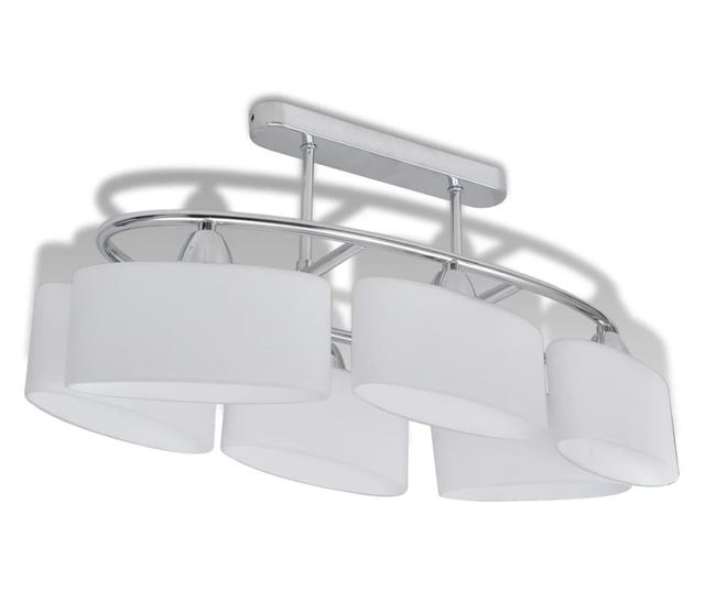 Luster s abažurima od stakla, 4 kom., E14