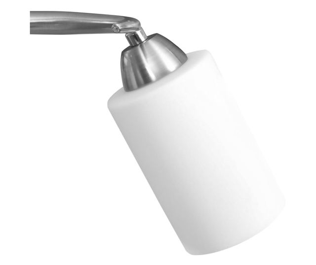 Luster s keramičkim abažurima, 5 žarulja E14, bijela, konus