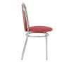 Stolica za kuhinju Kimi Chrome, karminska eko koža