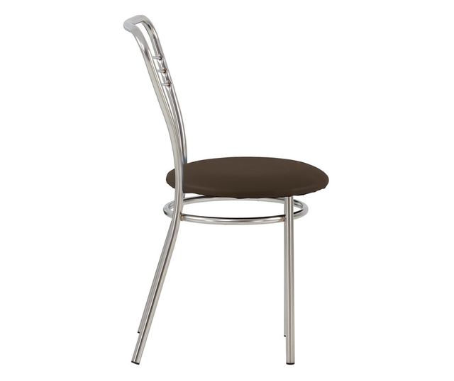 Stolica za kuhinju Vera Chrome, Wenge umjetna koža