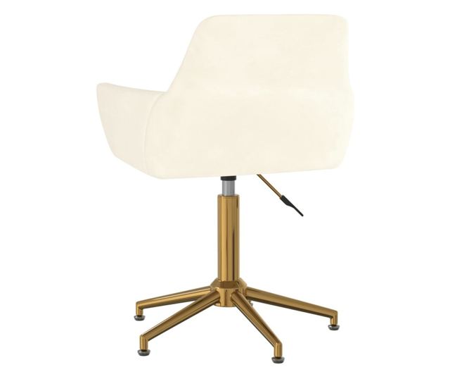 Zakretne kuhinjske stolice, 2 kom., krem, baršun