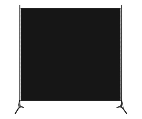 Paravan 1-delni črn 175x180 cm