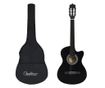 12-dijelni set klasične gitare Western sa 6 žica crni 38 "