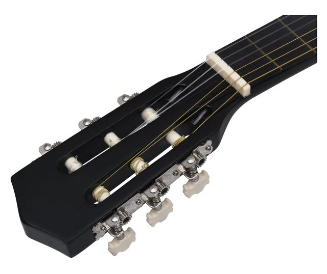 12-dijelni set klasične gitare Western sa 6 žica crni 38 "