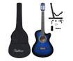 12-dijelni set klasične gitare Western sa 6 žica plavi 38 "