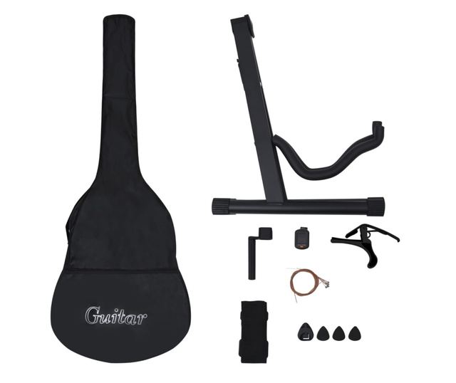 12-dijelni set klasične gitare Western sa 6 žica plavi 38 "