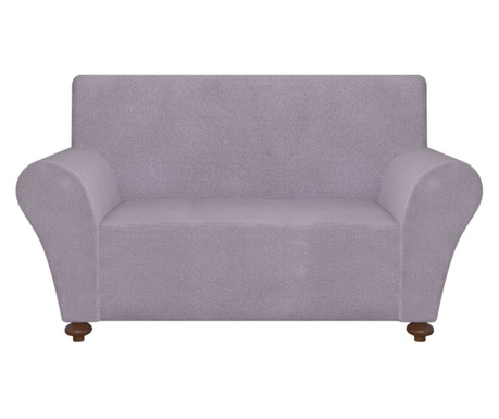 131086 Stretch Couch Slipcover Grey Polyester Jersey