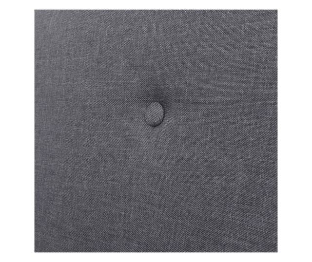 Canapea pentru 2 persoane, material textil, gri inchis