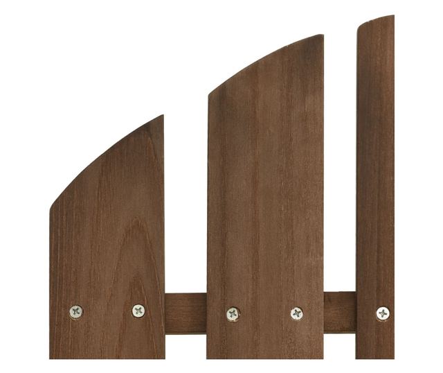 Градински стол, кафяв, дърво