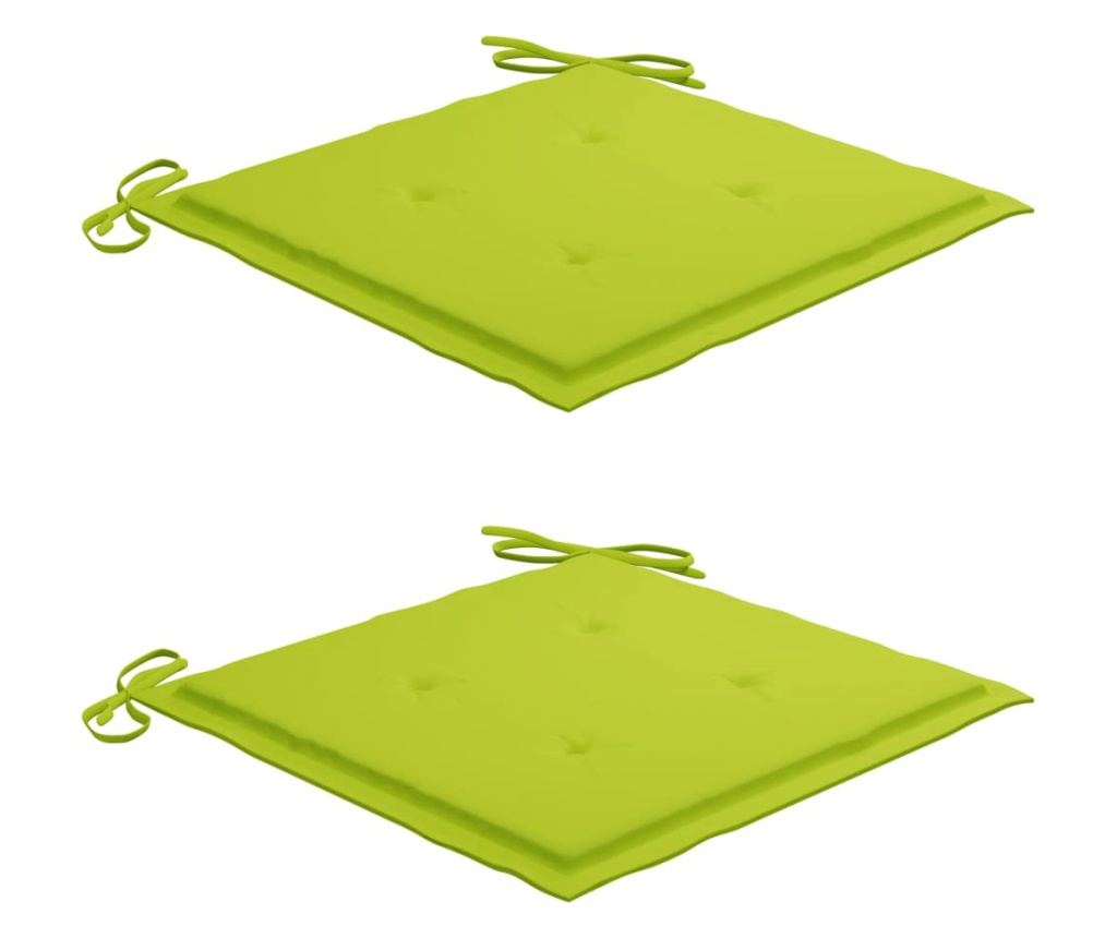 Καρέκλες Κήπου με Μαξιλάρια, 2 τεμ, Μασίφ Ξύλο Τικ - 6