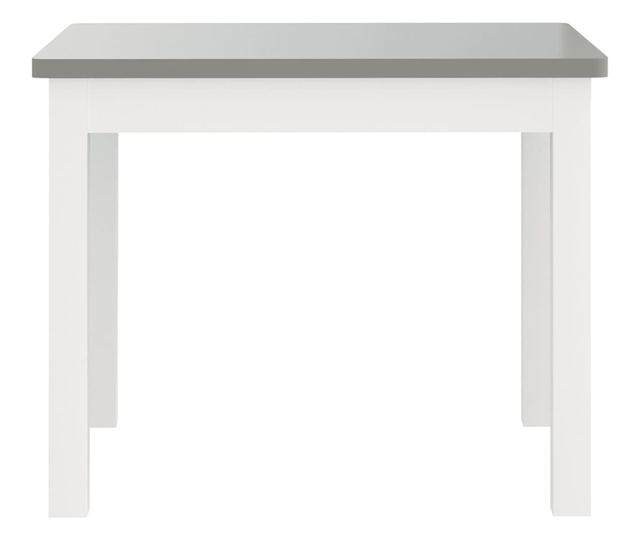 3-dijelni set dječjeg stola i stolica bijelo-sivi MDF
