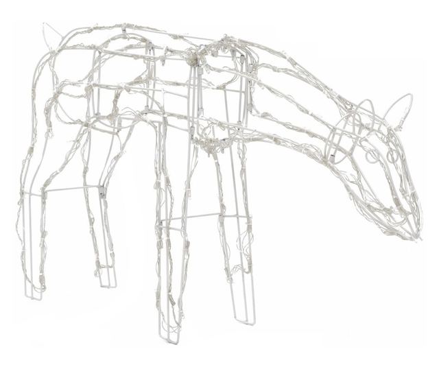 Božićna svjetleća jelenska obitelj, 3 komada, 229 LED dioda