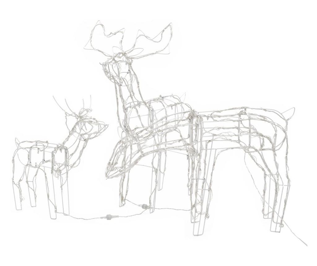 Božićna svjetlosna instalacija s jelenima, 3 dijela, 229 LED svjetala - 2