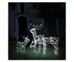 Božićna svjetlosna instalacija s jelenima, 3 dijela, 229 LED svjetala thumbnail 1