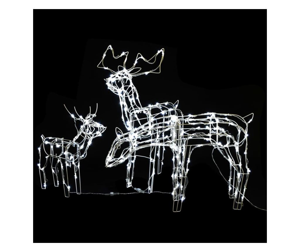 Božićna svjetlosna instalacija s jelenima, 3 dijela, 229 LED svjetala - 3