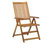 Сгъваеми градински столове с възглавници, 3 бр., Масивна акациева дървесина thumbnail 3