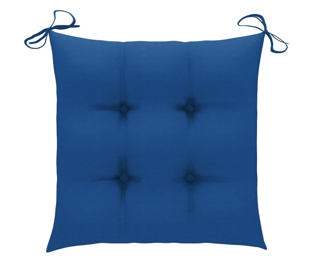 Външни столове с възглавници, 3 бр., Масивна акациева дървесина - 9