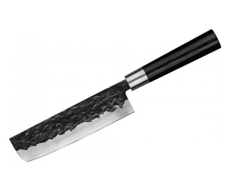 Нож Samura Nakiri Black Smith, Въглеродна стомана, HRC 58, острие 16,8 см