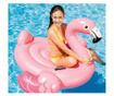 Saltea gonflabila pentru apa, plaja si piscina, 140x135x95 cm, roz