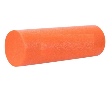 Cilindru din spuma tip roller pentru sala de sport, antrenament si stretching, 12.5 X 37.5 cm, portocaliu,Topi Dreams