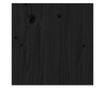 Dulap de perete, negru, 30x30x80 cm, lemn masiv de pin