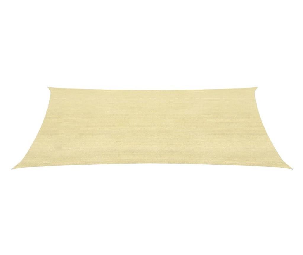 Platno za senčenje, bež, 7x7 m, 160 g/m², HDPE - 2